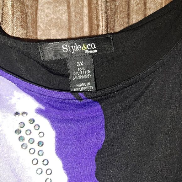 Style & Co 3/4‎ Sleeve Top - Large - Picture 4 of 7